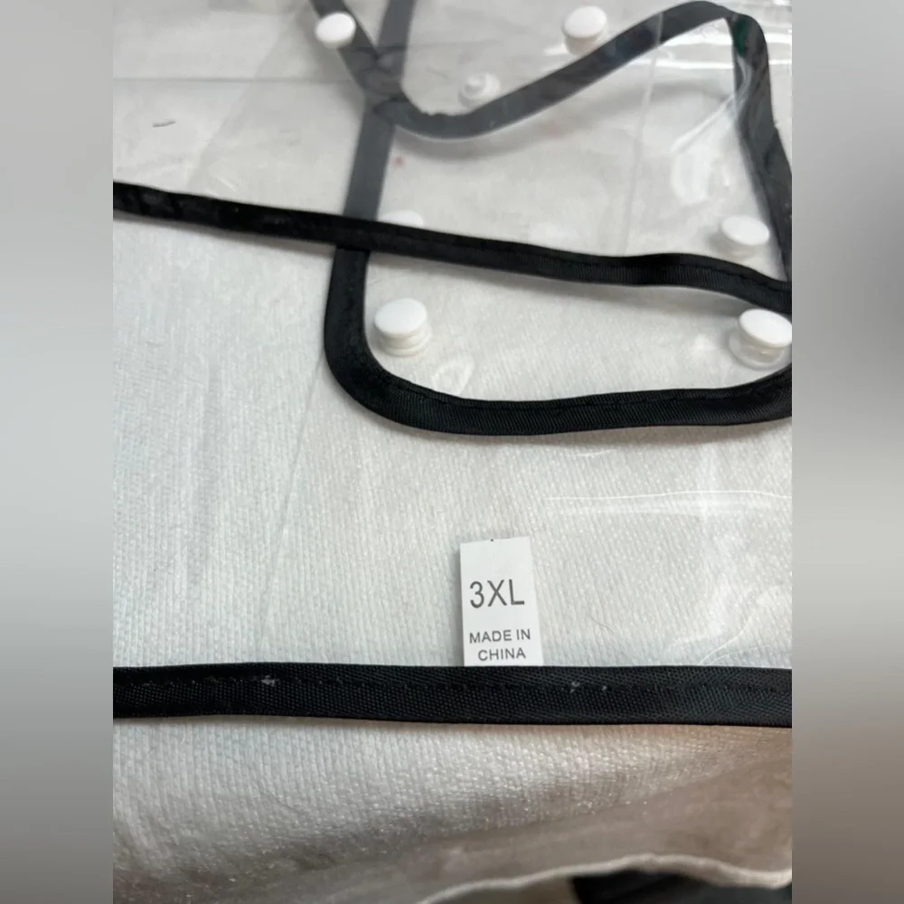 Transparent waterproof raincoat for dogs size XXL